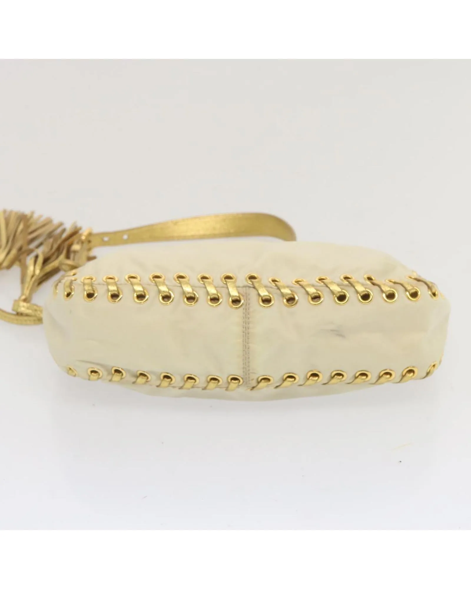 Authentic Cream Nylon Accessory Pouch by Prada