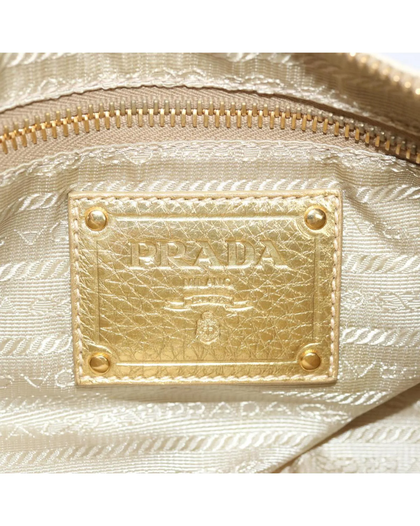 Authentic Cream Nylon Accessory Pouch by Prada