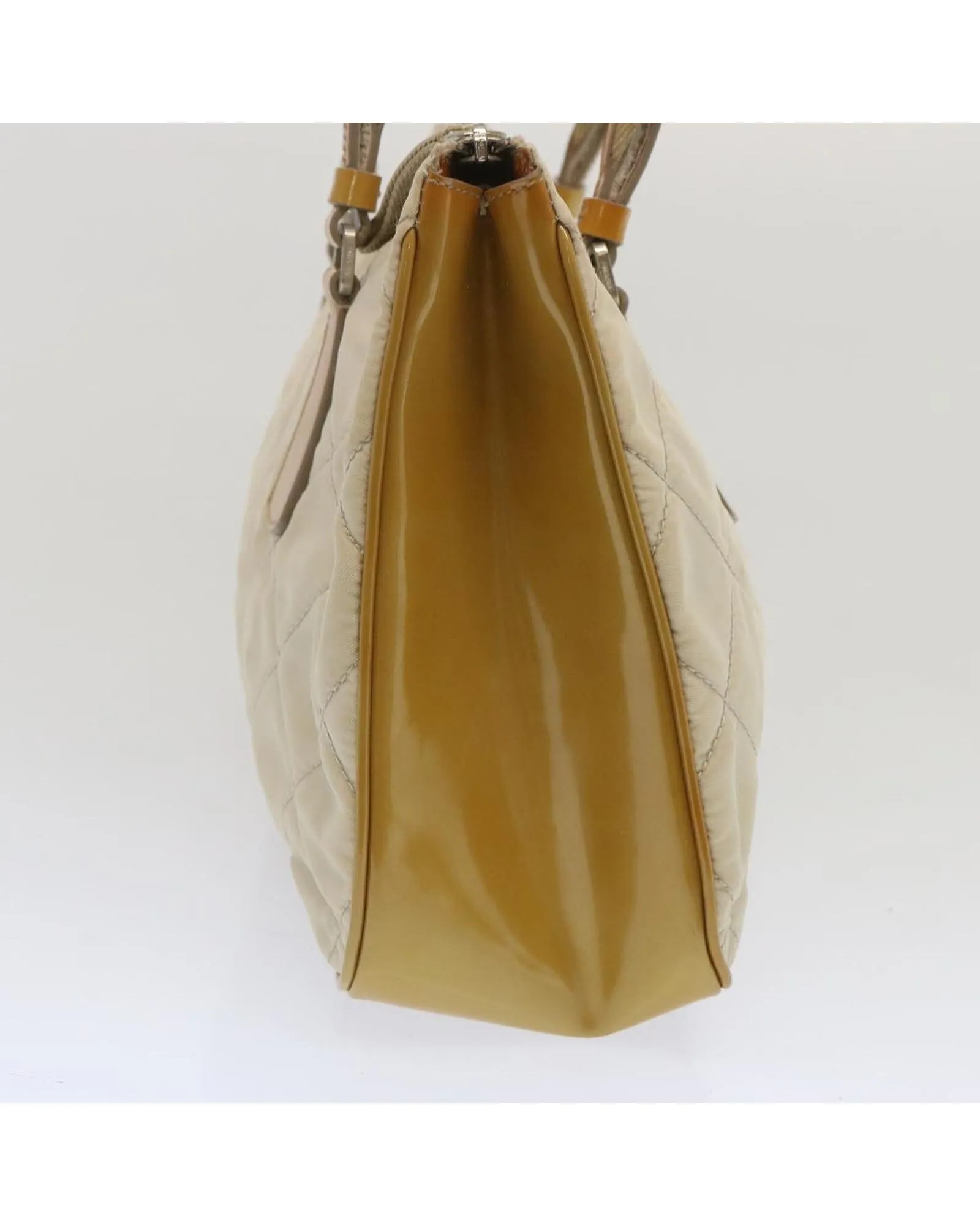 Authentic Cream Nylon Hand Bag by Prada