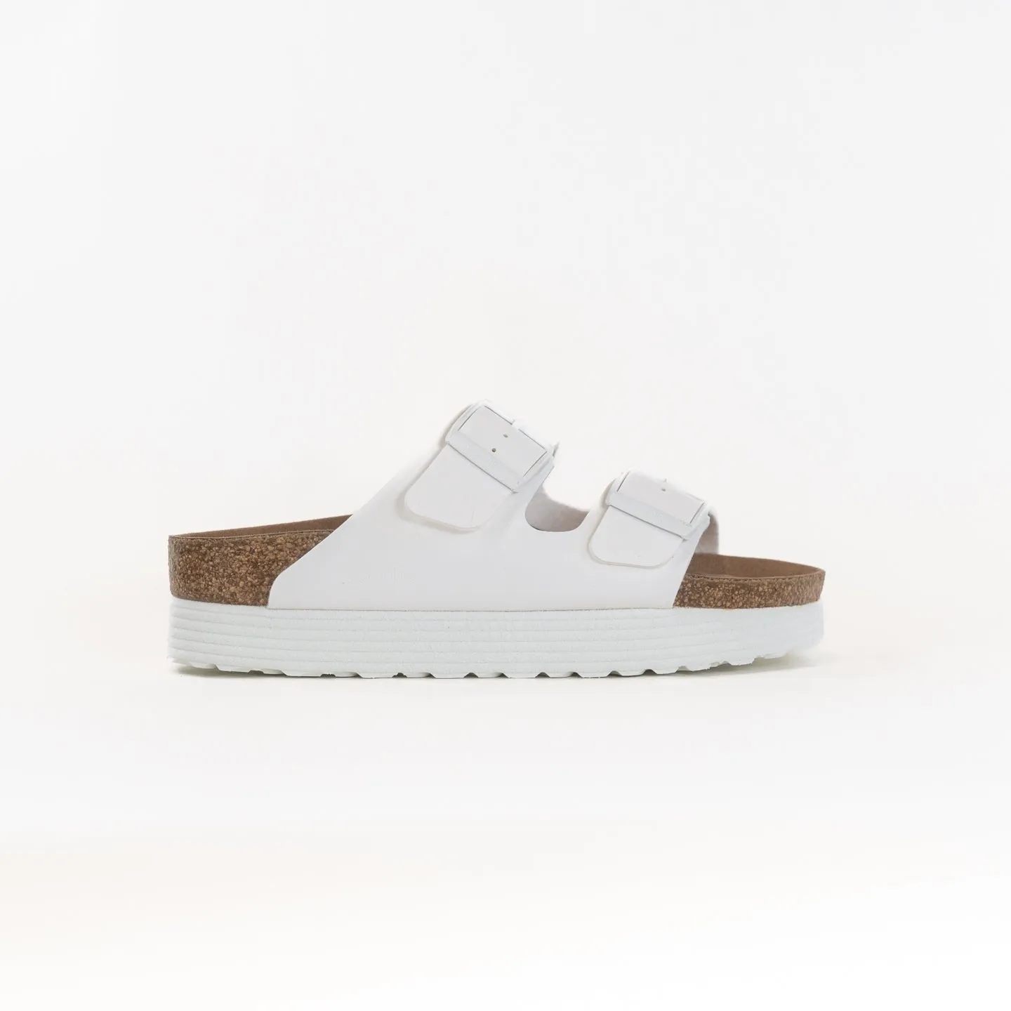 Birkenstock-Papillo Arizona Platform Vegan Birko Flor (Women's) - White