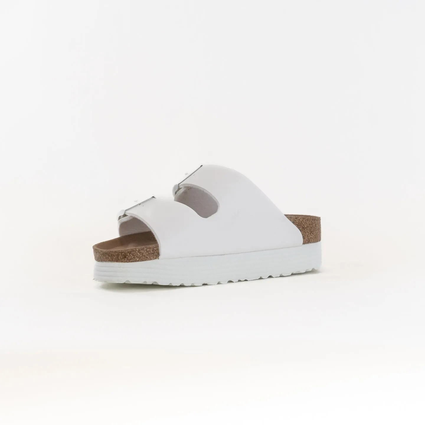 Birkenstock-Papillo Arizona Platform Vegan Birko Flor (Women's) - White