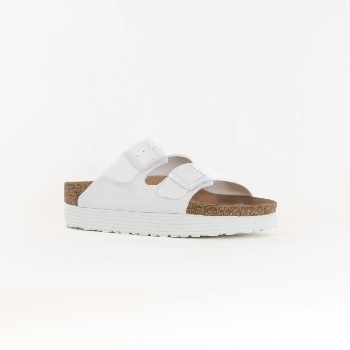 Birkenstock-Papillo Arizona Platform Vegan Birko Flor (Women's) - White