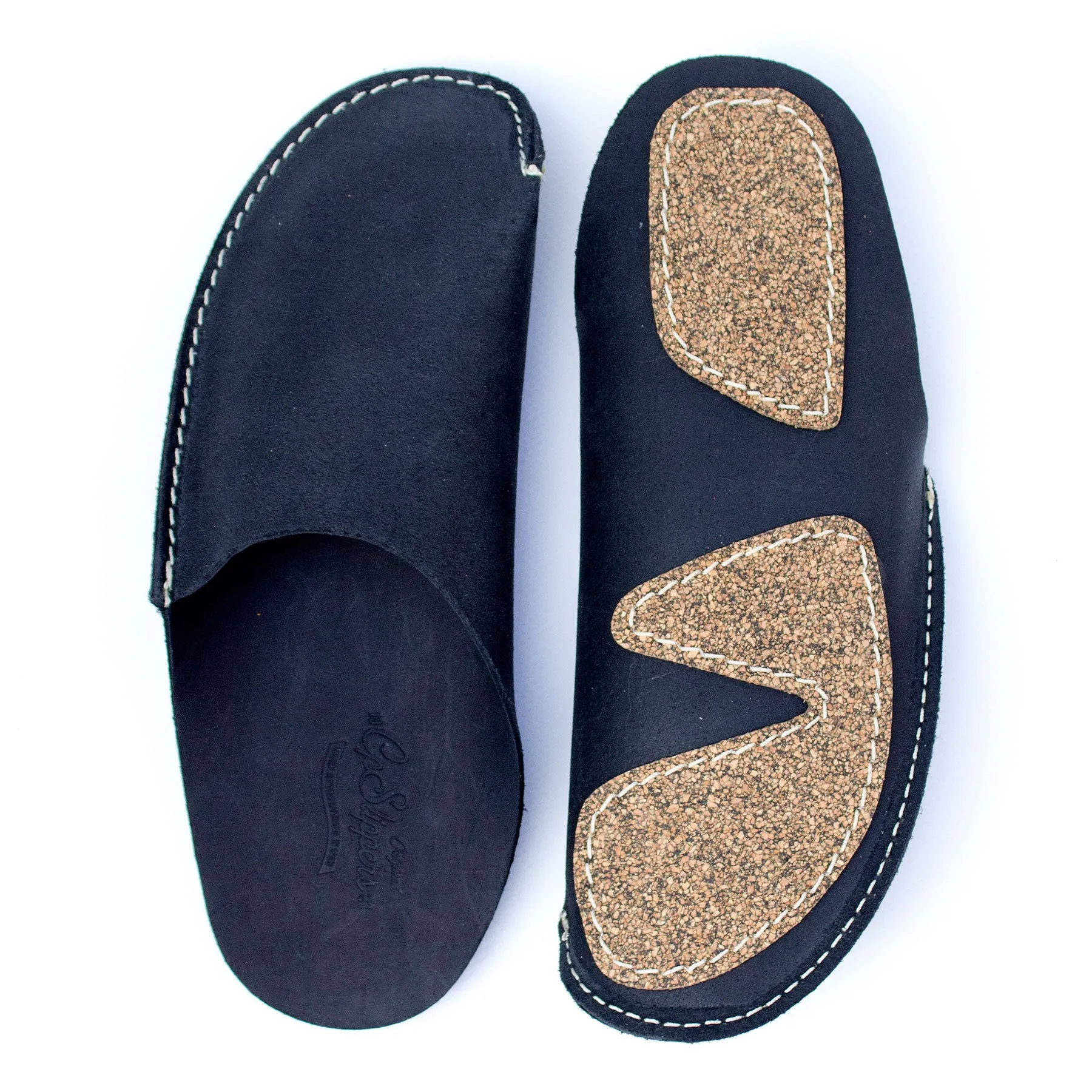 Black CP Slippers Luxe