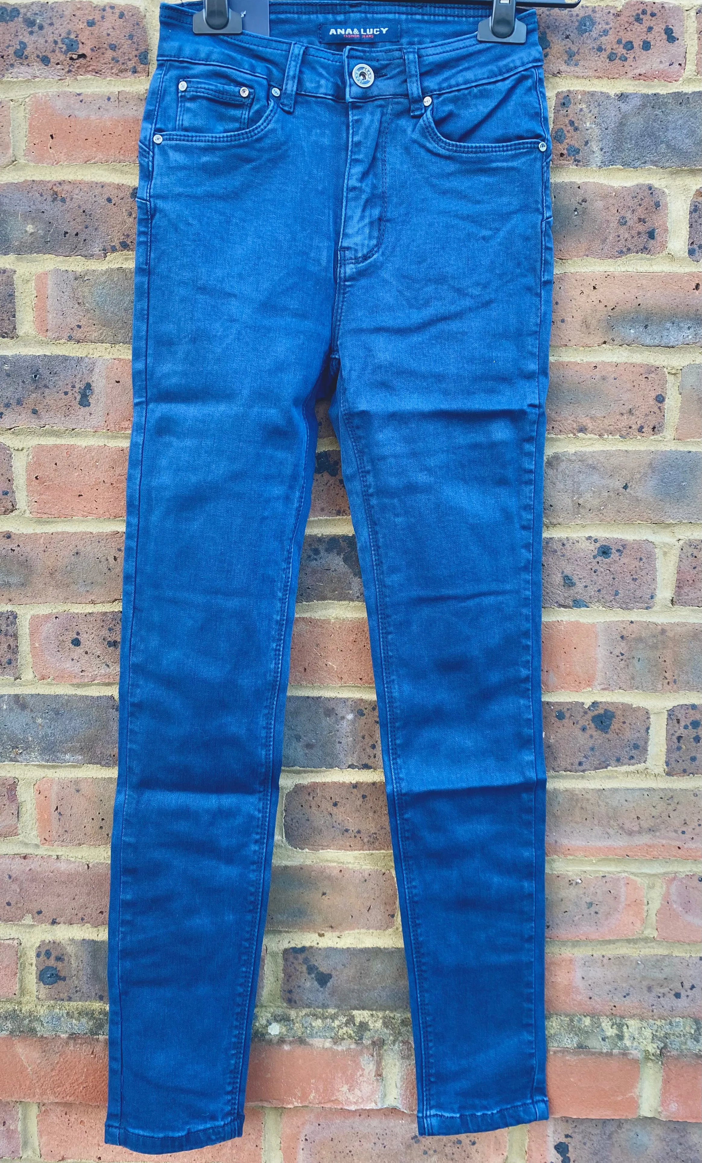 Blue High Waist Skinny Jeans