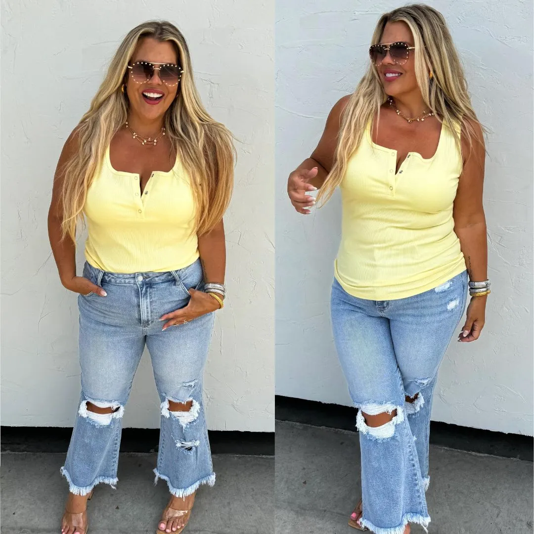 Brandee Snap Henley Tank Top Pre-Order