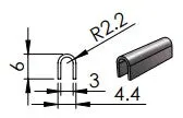 Capping Track #1 - 2.375Mm Length - No Leg