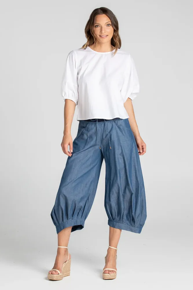 Chambray Blue Guru Pants By Boom Shankar