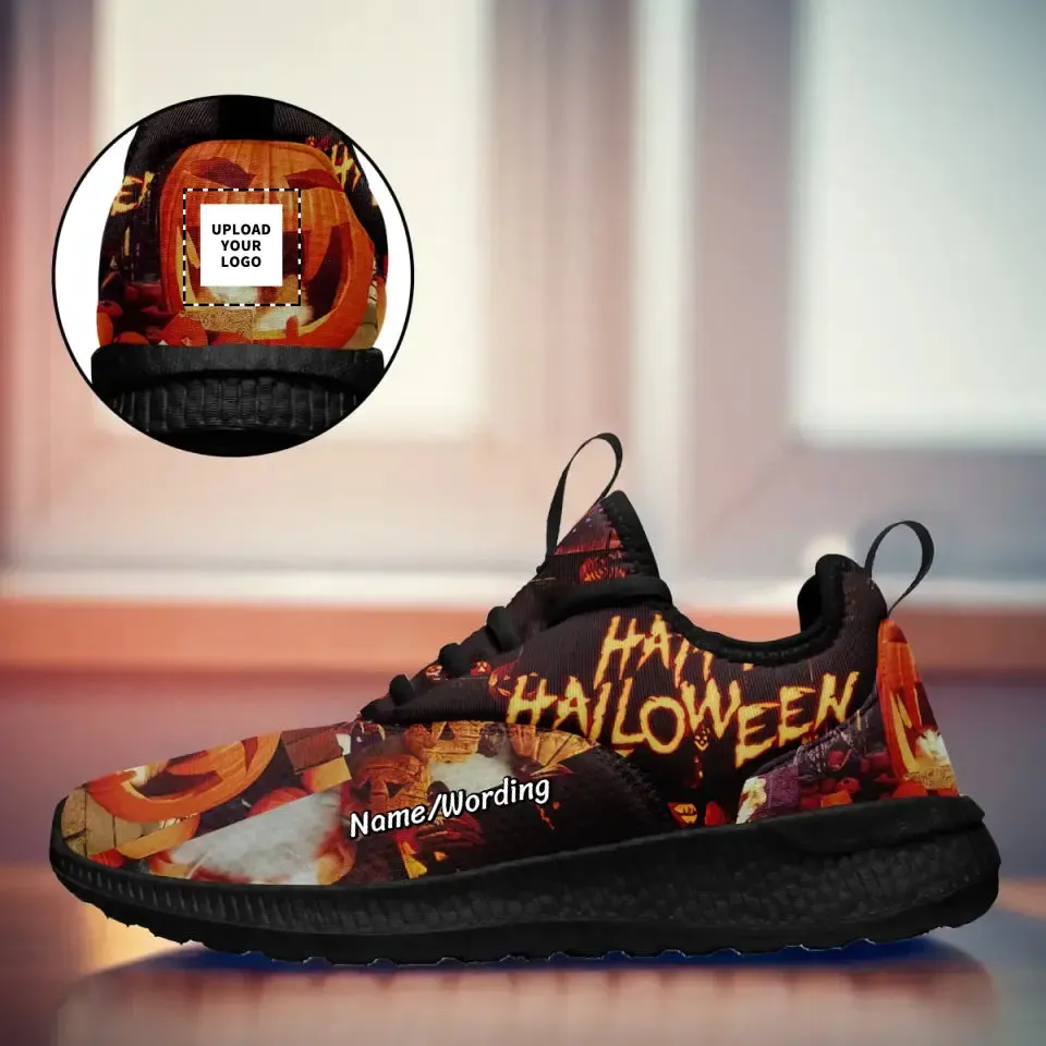 Custom Logo Gifts, company gift ideas for customers Personalized Halloween Sneakers, Custom Pumpkin Shoes, Comfortable Shoes, Halloween Gift,BF71-23023002