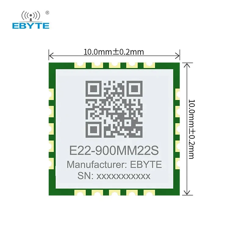 Ebyte E22-900MM22S SX1262 LoRa module 868/915MHz ultra small size Lora SMD module