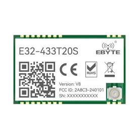 Ebyte E32-433T20S SX1278 Lora Wireless Module 5.5km Long Transmission Range IPEX/Stamp Hole Antenna LoRa Spread Spectrum Module