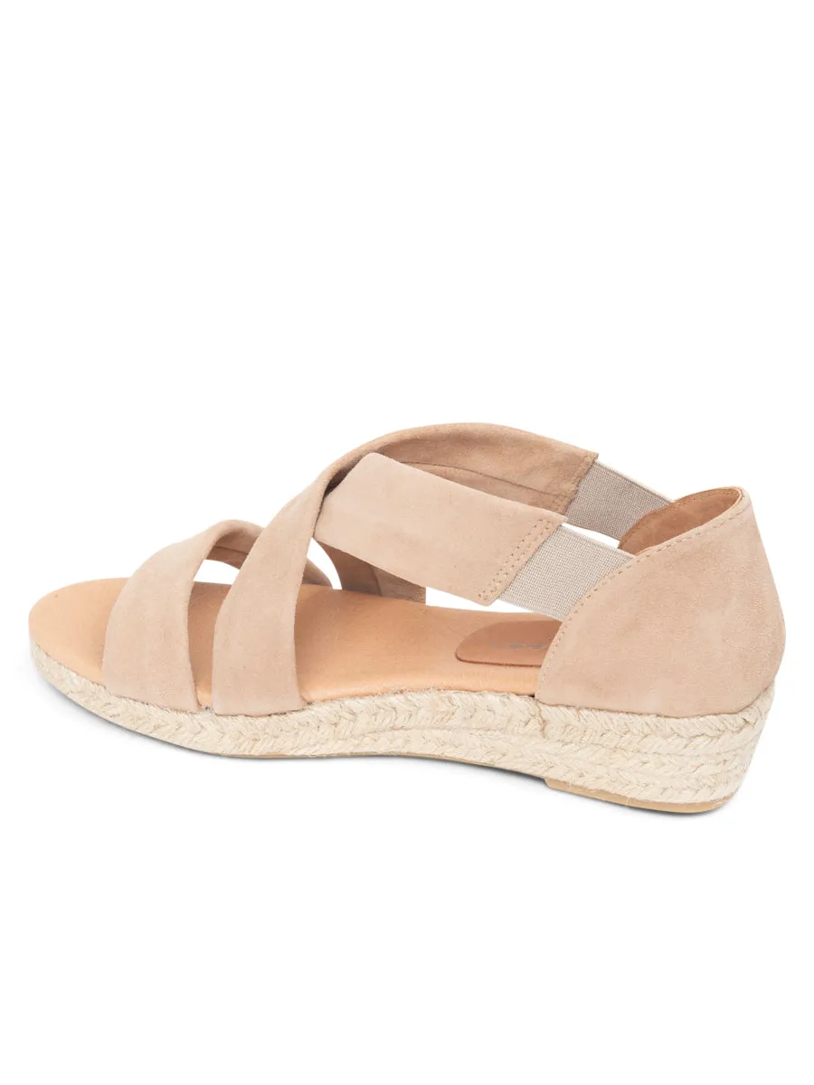 Eliza Criss-Cross Elastic Espadrille Sandal