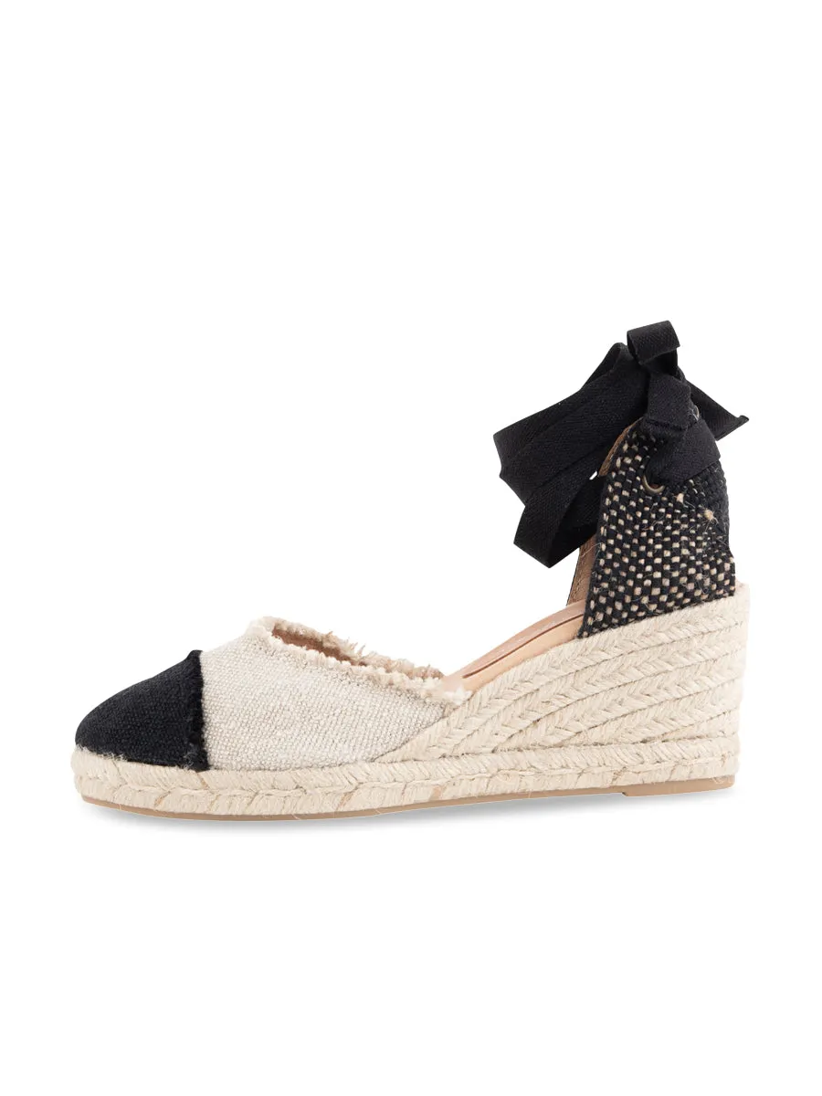 Elle Cap Toe Lace Up Espadrille