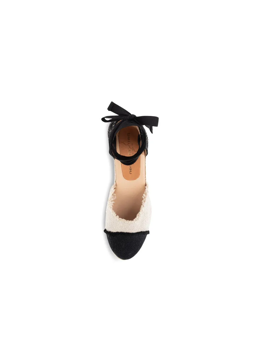 Elle Cap Toe Lace Up Espadrille