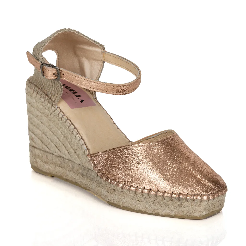 Espadrille Wedges Maui Rose Gold