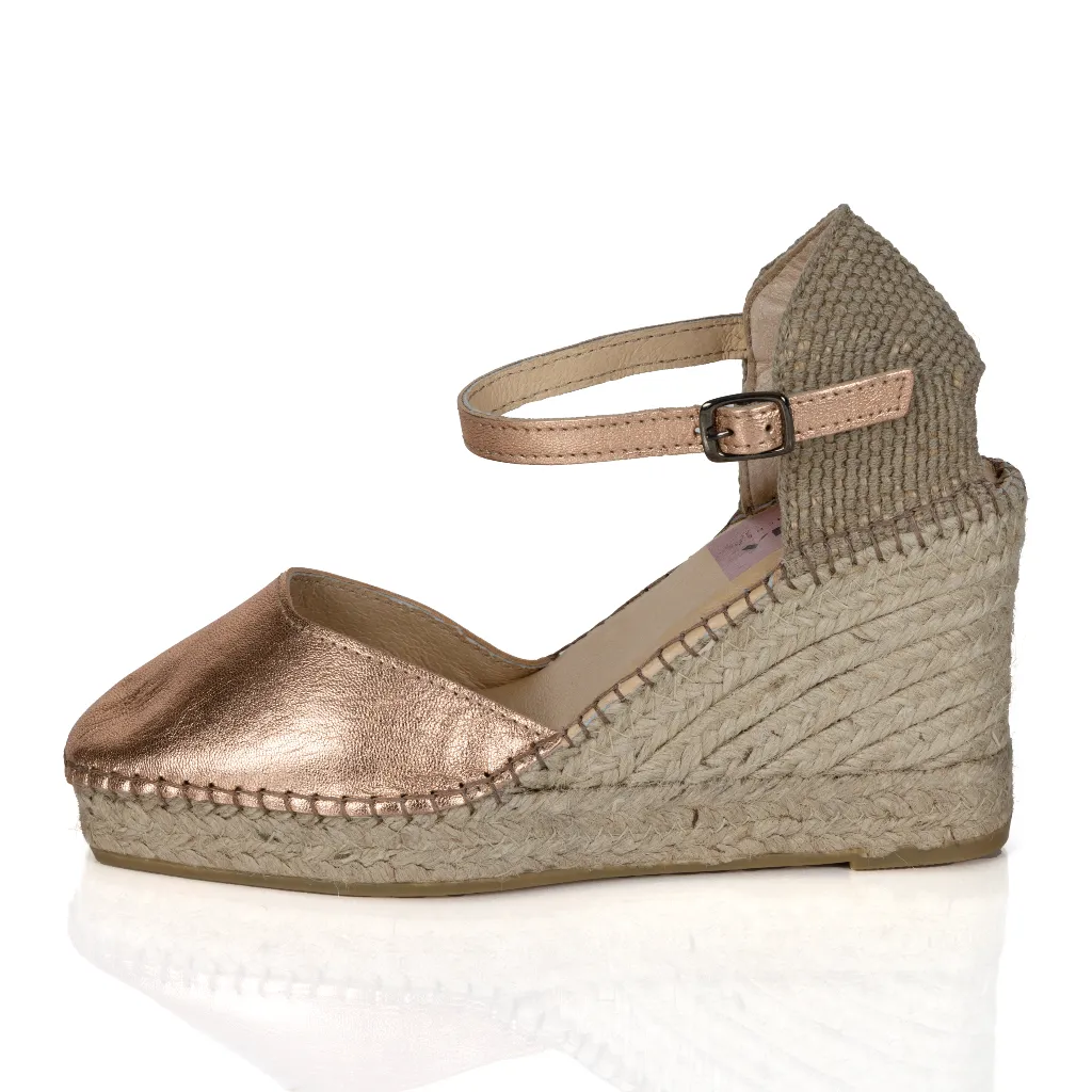 Espadrille Wedges Maui Rose Gold