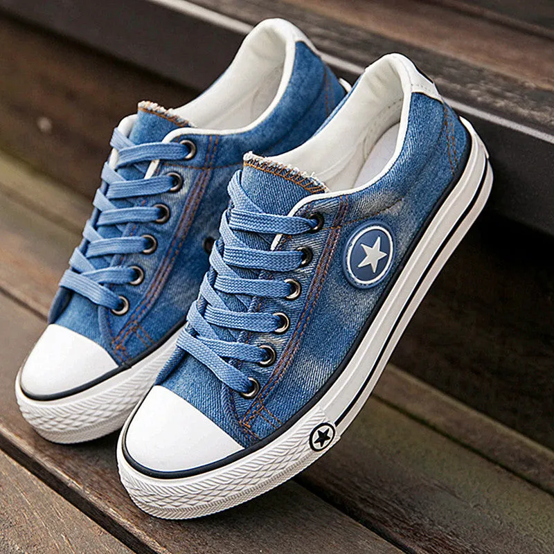 Fashion Women Sneakers Denim