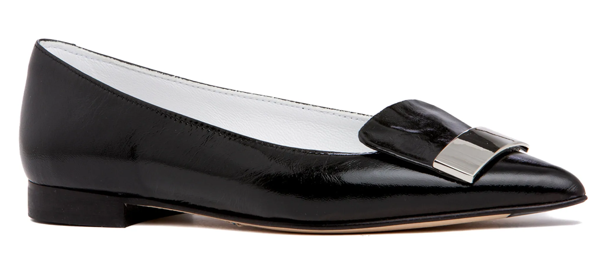 Fia Black Patent Leather Flat