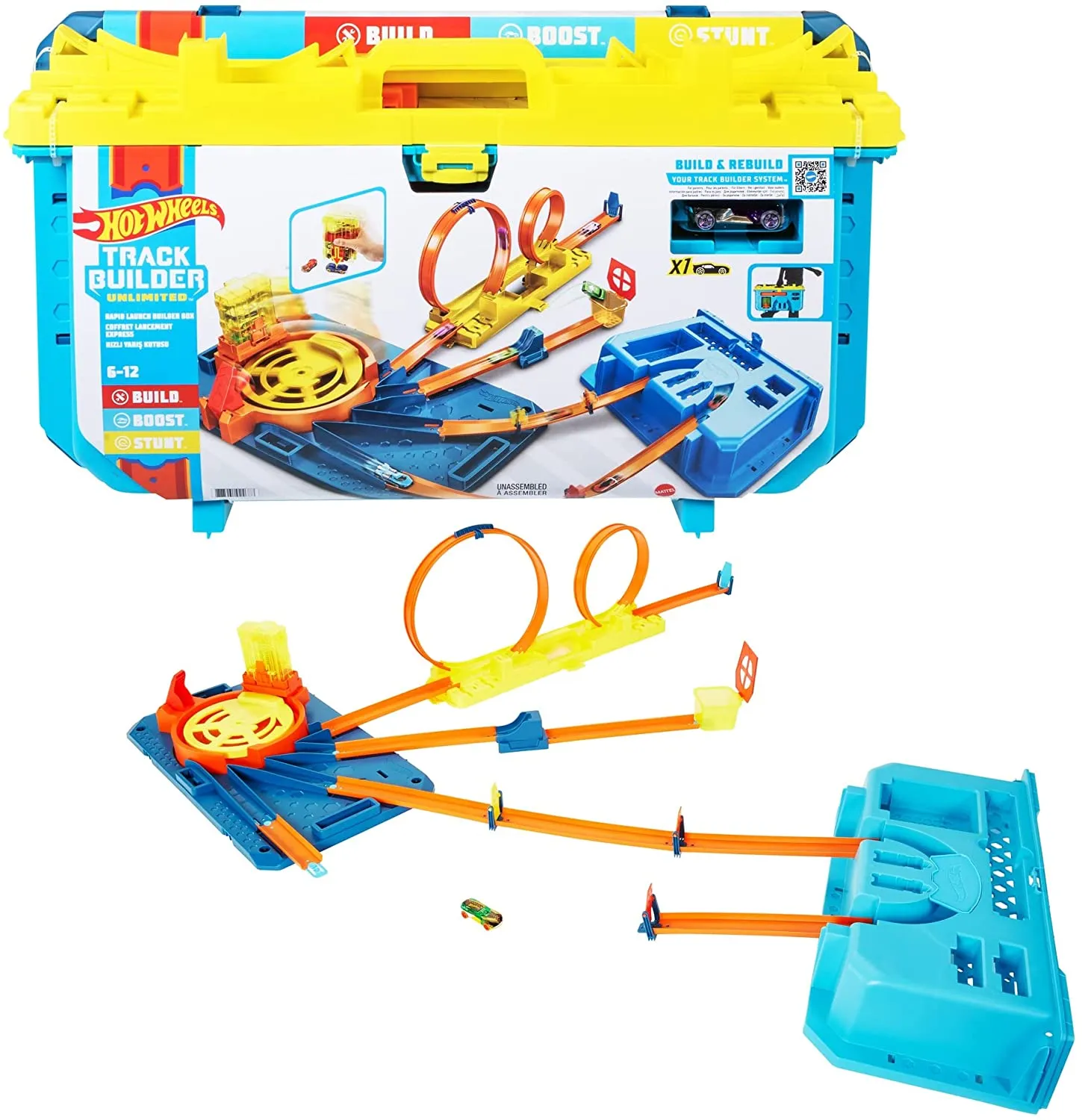 Hot Wheels Track Builder Unlimited Rapid Launch Builder Box