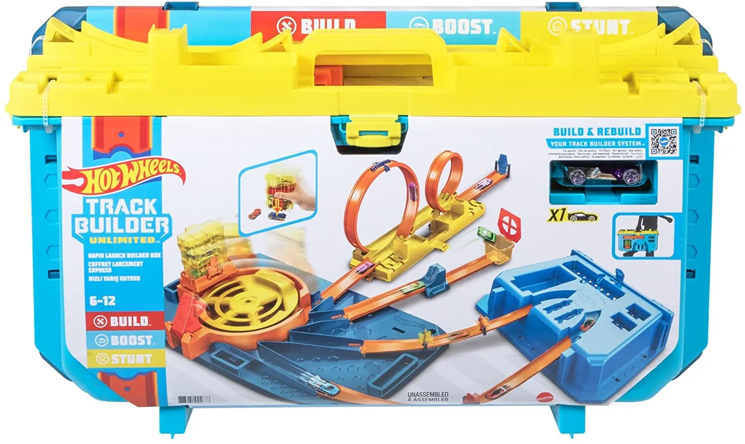 Hot Wheels Track Builder Unlimited Rapid Launch Builder Box