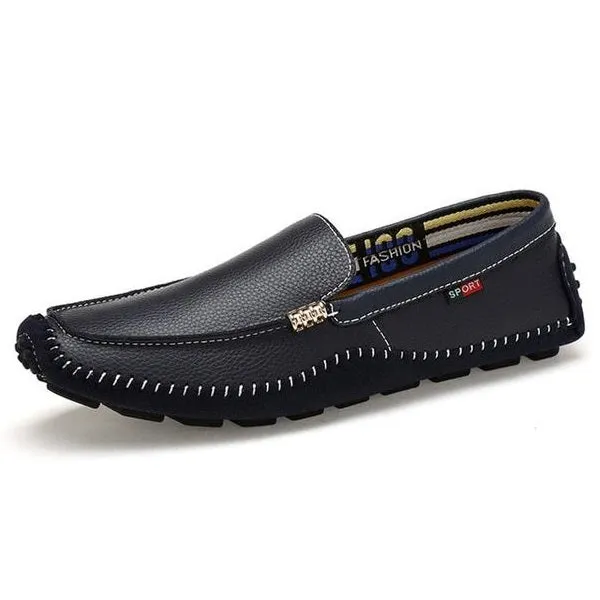 Italian Genuine Leather Designer Slip On Loafer Shoes