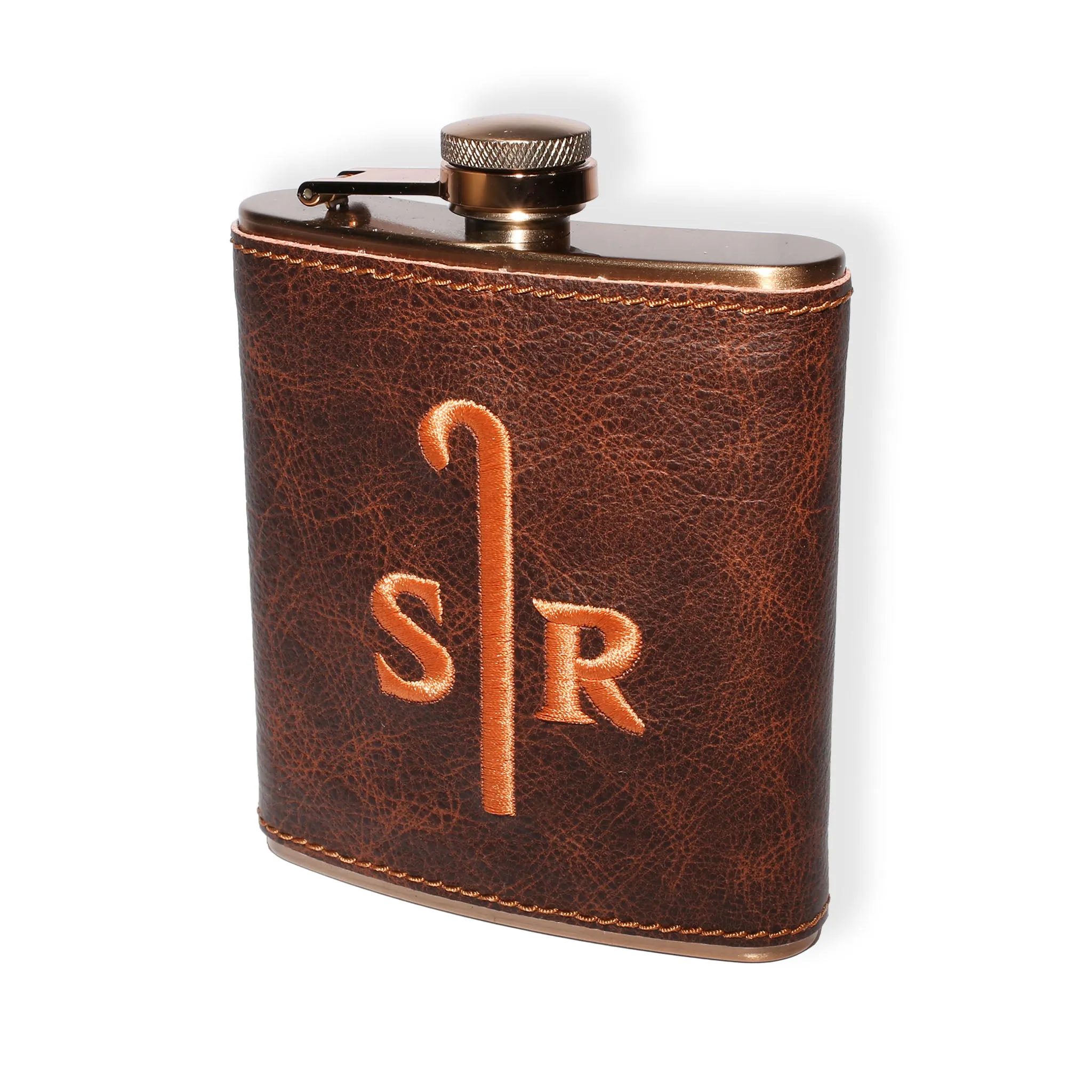 Leather Wrapped Copper Flask- All Logos