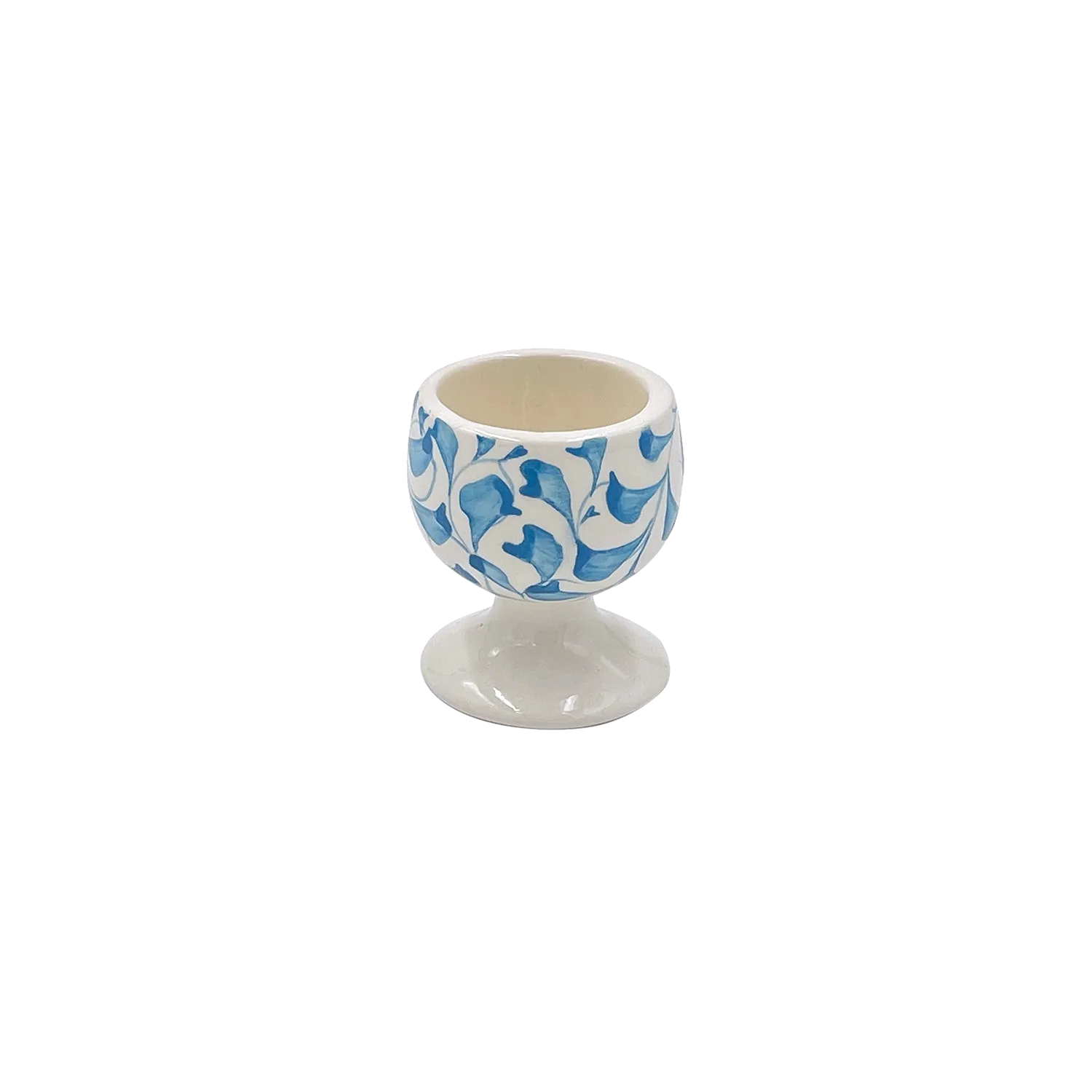 Light Blue Scroll Egg Cup