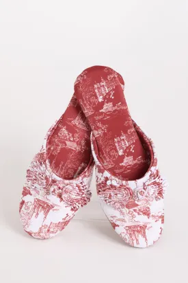 MARIE Shanghai Print House Slippers