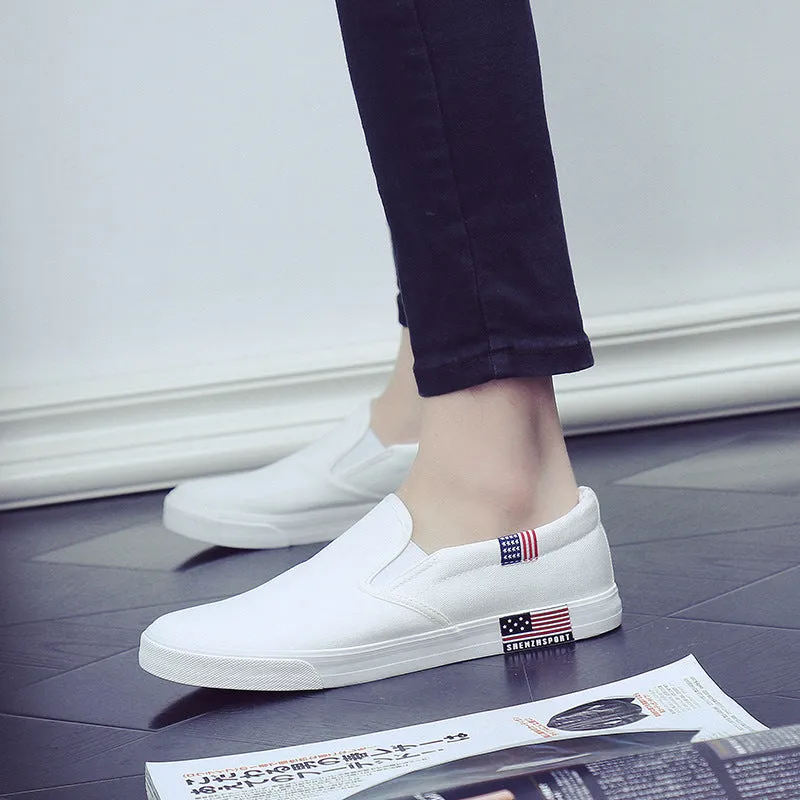 One-step canvas shoes