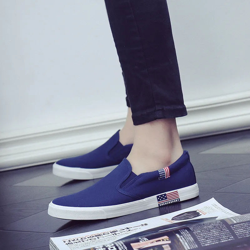 One-step canvas shoes