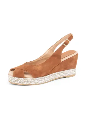 Palma Peep-Toe Criss-Cross Slingback Espadrille