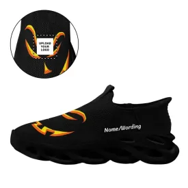 Personalized team gifts, Personalized Corporate Gifts Personalized Pumpkin Sneakers, Custom Skeleton Shoes, Halloween Gift,FN-006-23023001