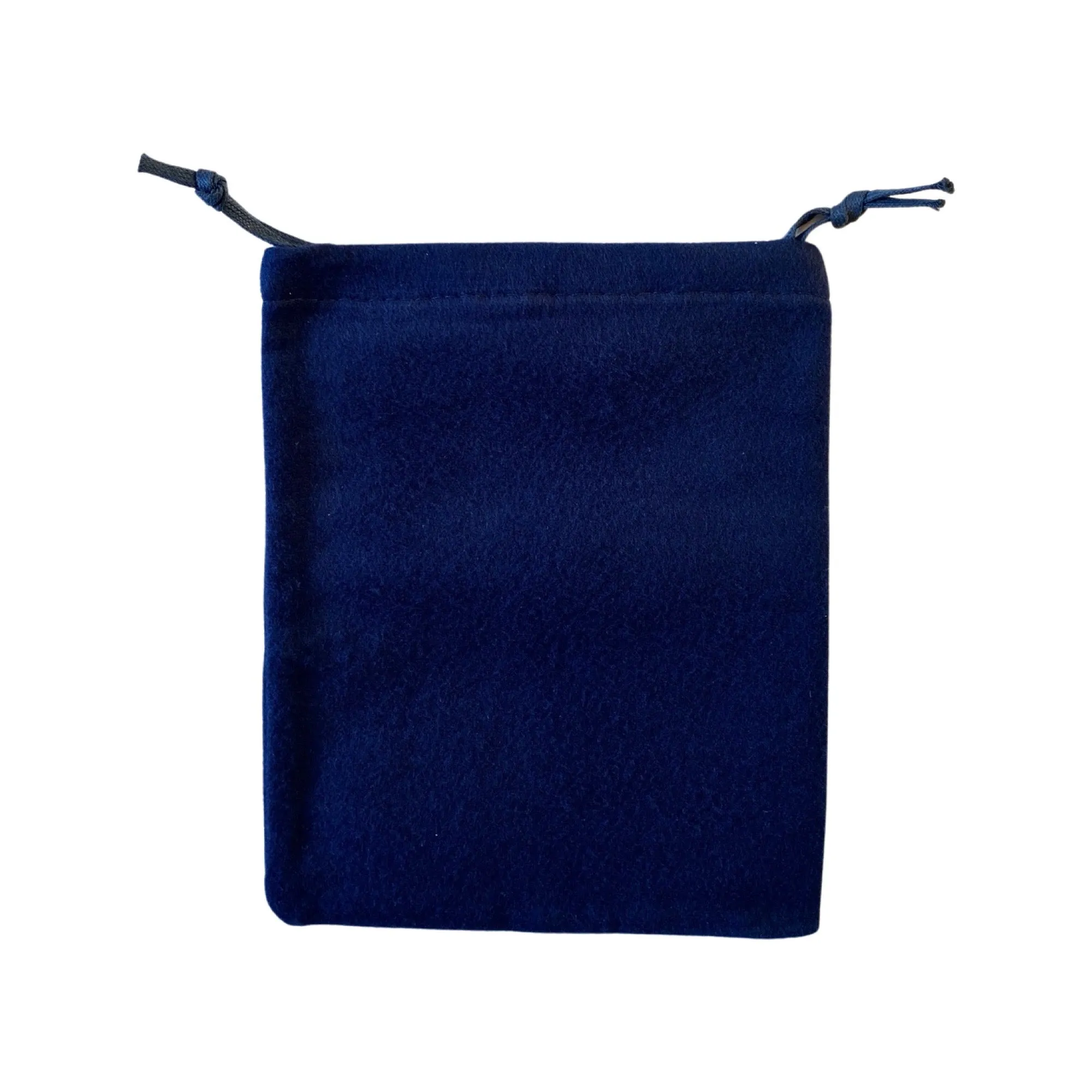 Prada Logo Navy Velour Designer Dust Bag Pouch Extra Small