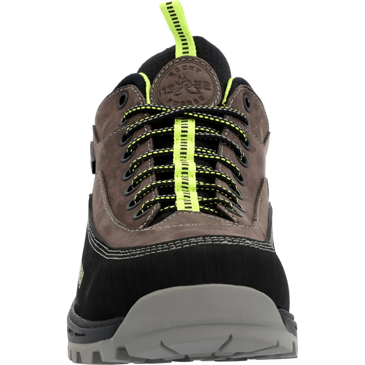 Rocky Mens Charcoal/Lime Leather MTN Stalker Pro WP Hiking Oxford