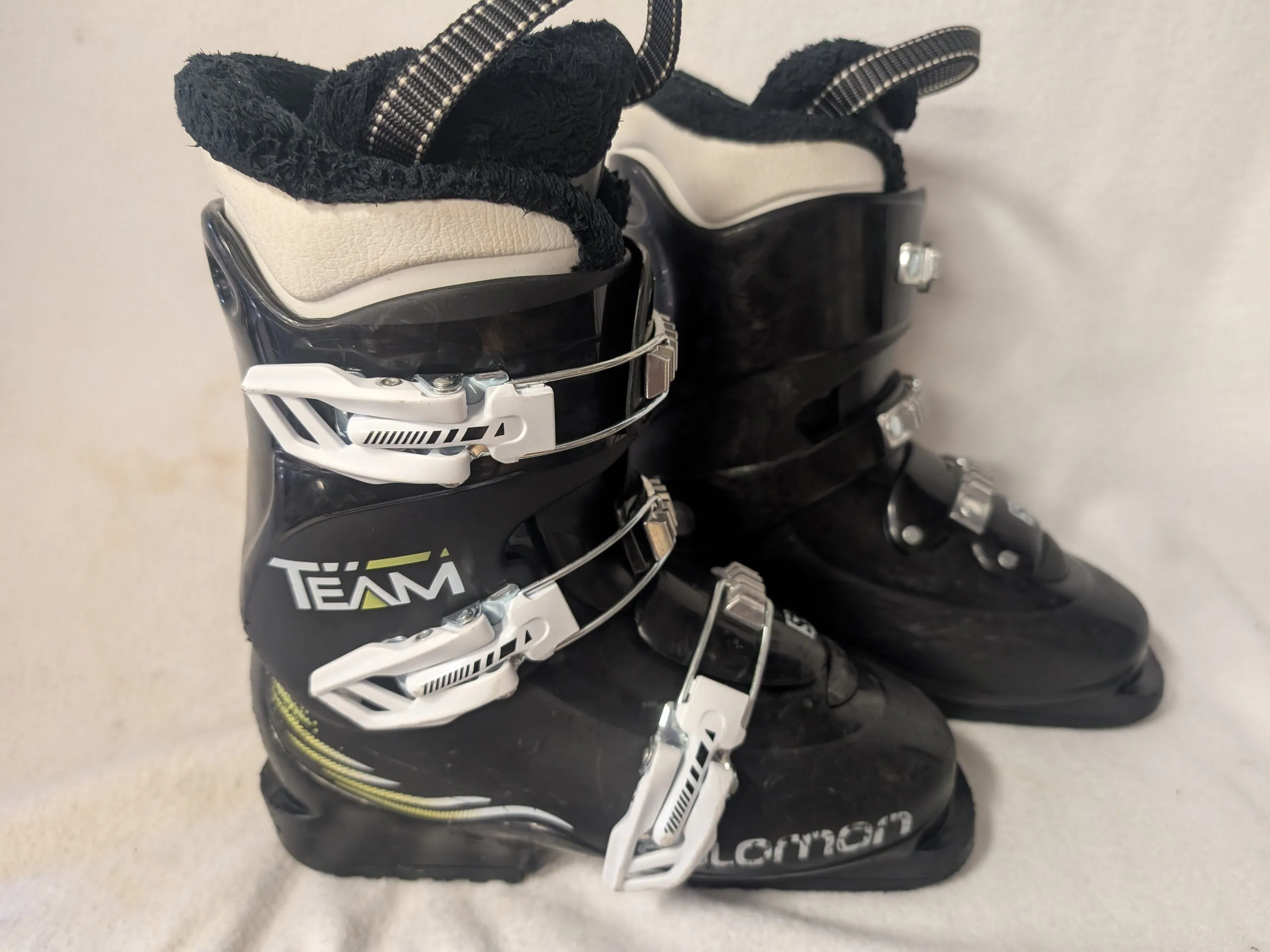 Salomon Team youth Ski Boots Size 22.5 Color Black Condition Used