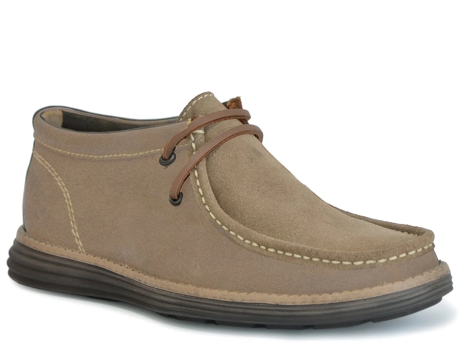 Stetson Mens Wyatt Brown Suede Chukka Boots