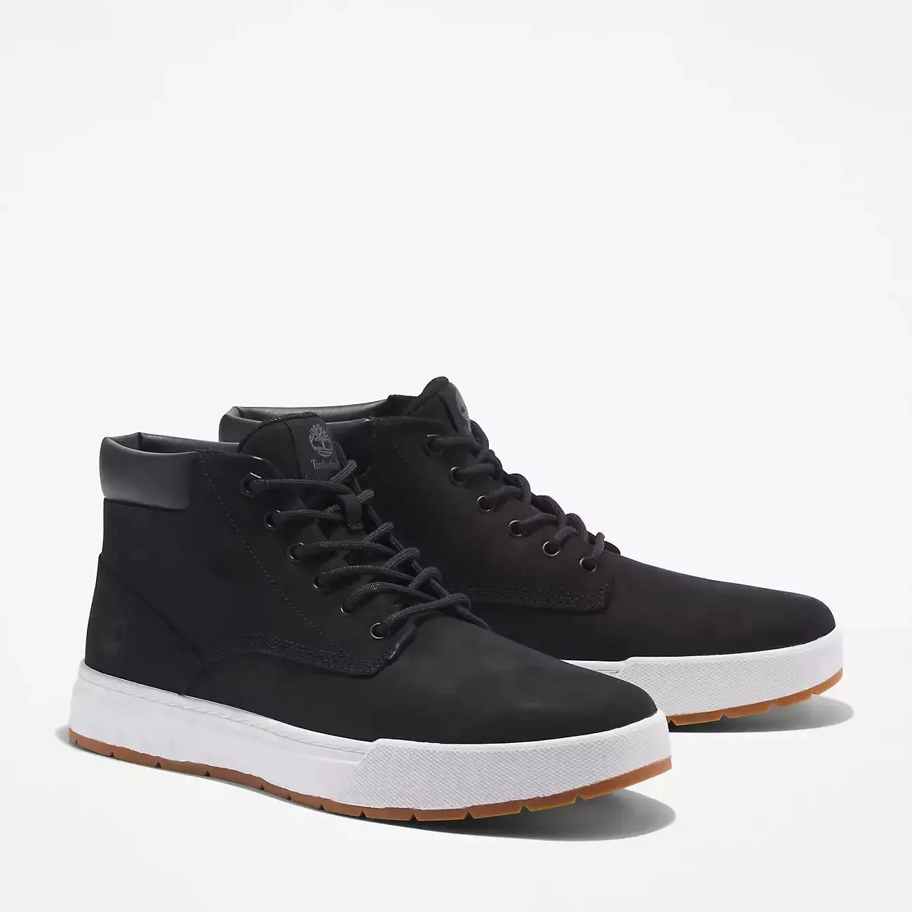 Timberland Men's Maple Grove Leather Chukka Shoes - Black Nubuck