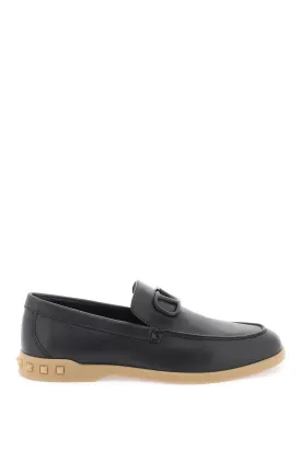 Valentino Garavani Leisure Flows Leather Loafers