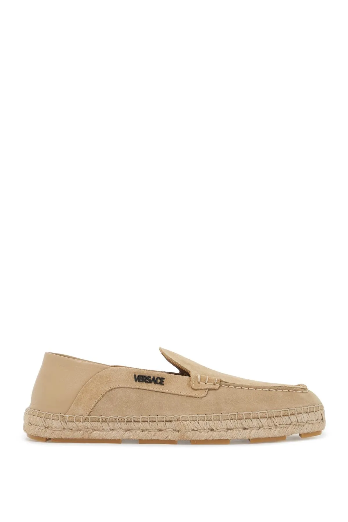 Versace Suede Moccasin-Style Es