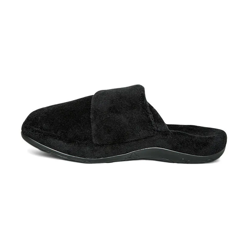 WOMEN'S AETREX MANDY CLOSED TOE SLIPPER | BLACK