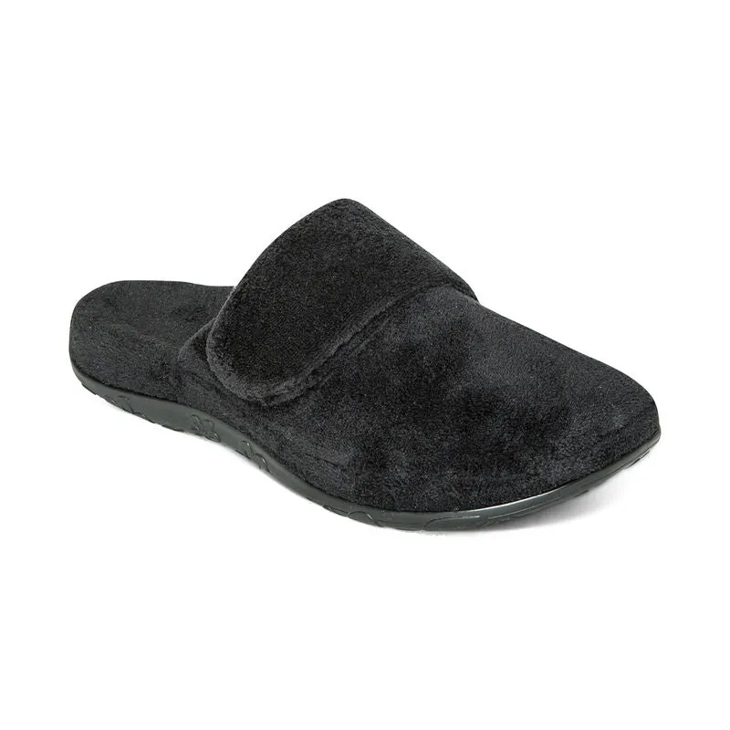 WOMEN'S AETREX MANDY CLOSED TOE SLIPPER | BLACK