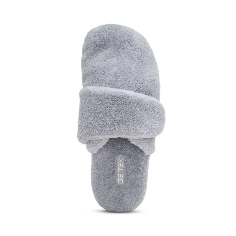 WOMEN'S AETREX MANDY CLOSED TOE SLIPPER | GREY