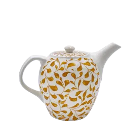 Yellow Scroll Teapot