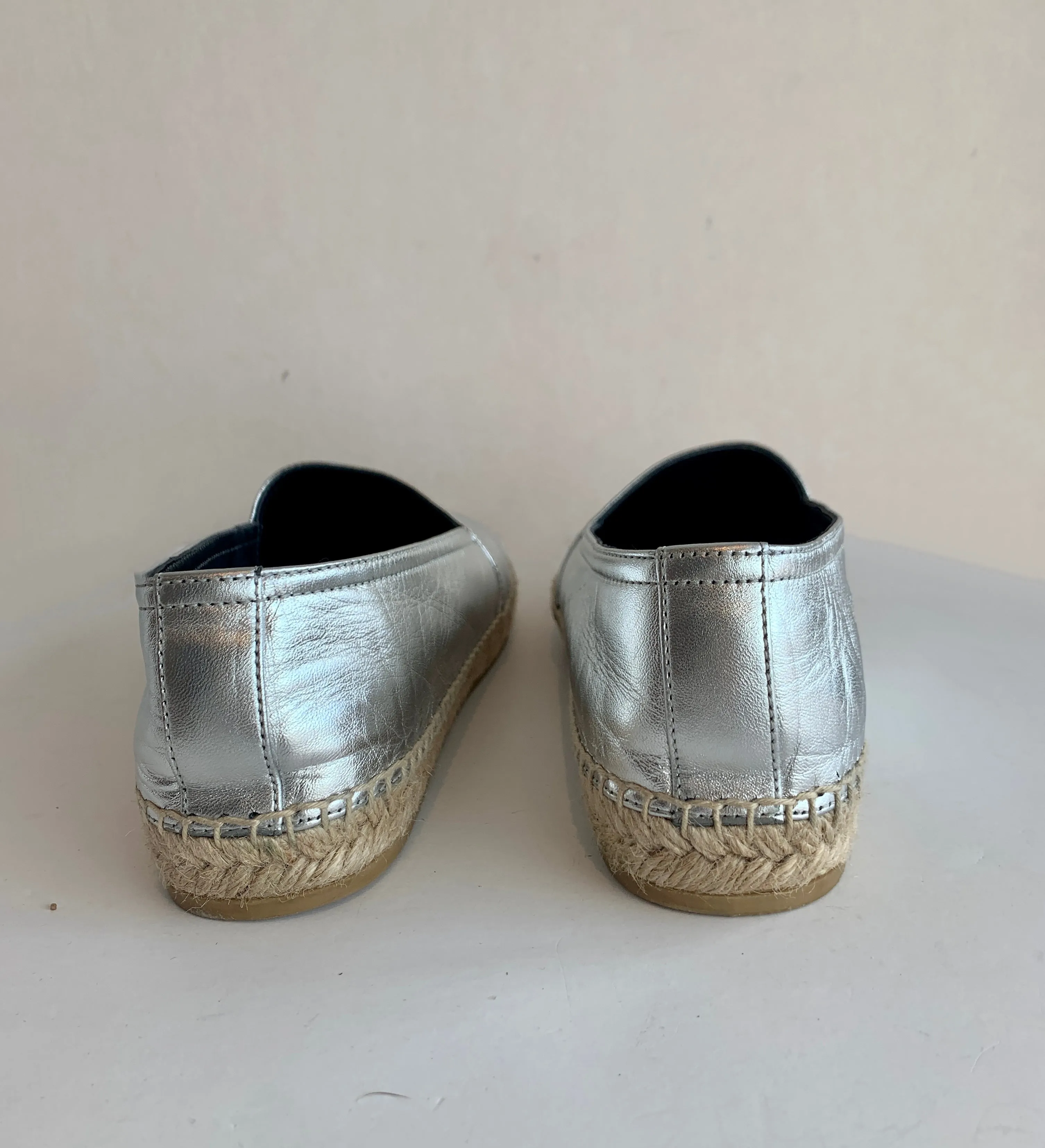 Yves Saint Laurent Metallic Espadrilles