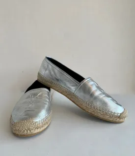 Yves Saint Laurent Metallic Espadrilles